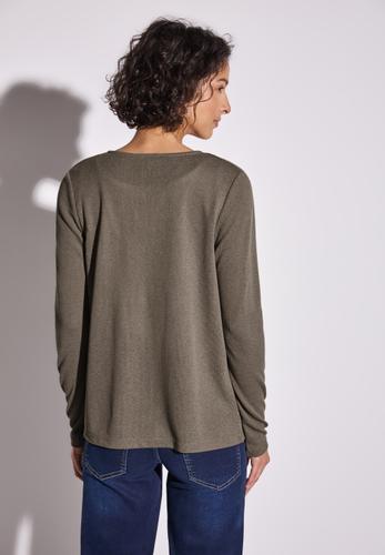 Strick-Look Jacke Braun 44
