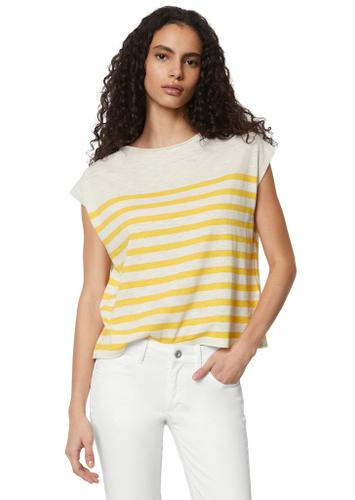 Ärmelloser Feinstrick-Pullover loose M - Multi/corn Yellow