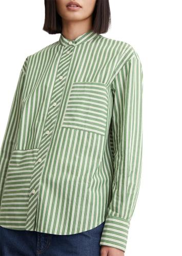 Patchwork-Streifenbluse oversize S
