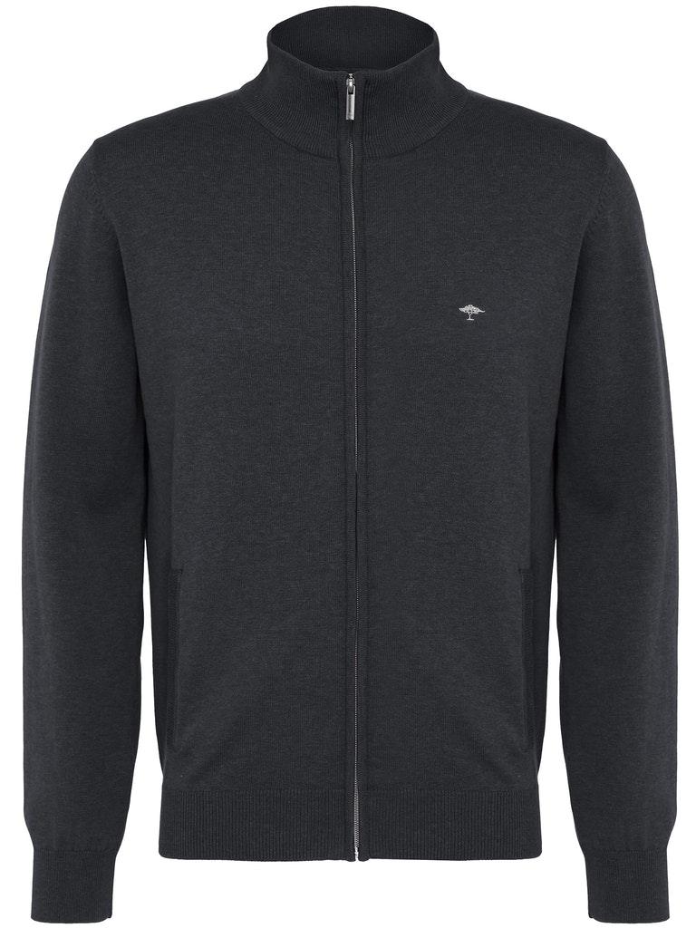 Cardigan-Zip Grau XL