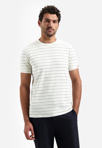 T-Shirt Crewneck Pin Stripe Garment Dyed L Regular Fit - Kit