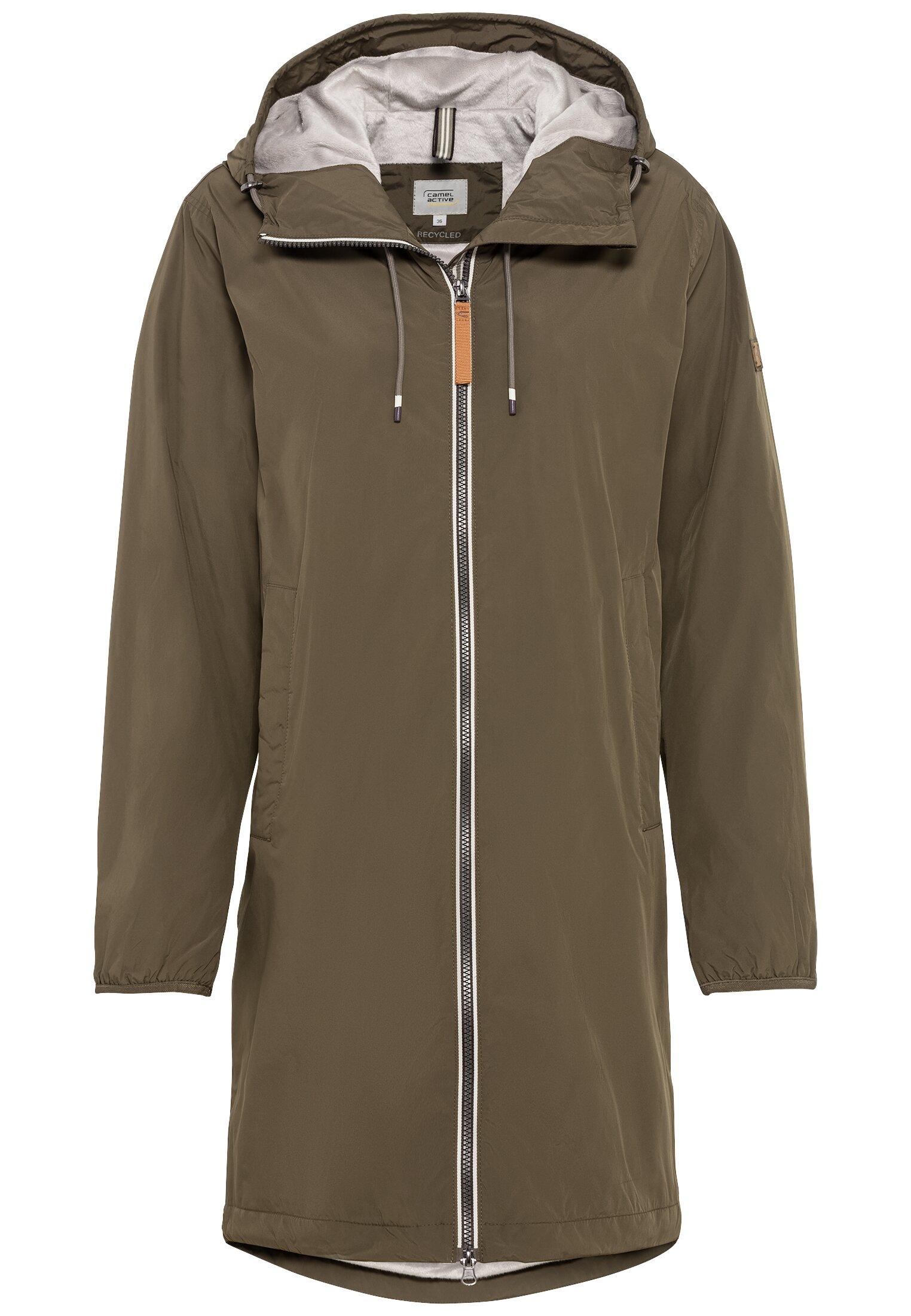 Funktionsmantel aus recyceltem Polyester 36 Relaxed Fit - Dark Khaki