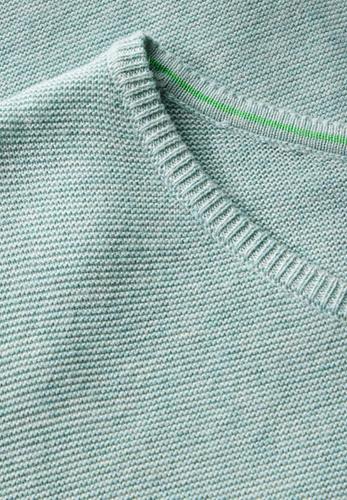 Strukturpullover L - Cool Salvia Melange