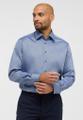 Hemd Dobbydesign Langarm Blau 43/Langarm - 65cm