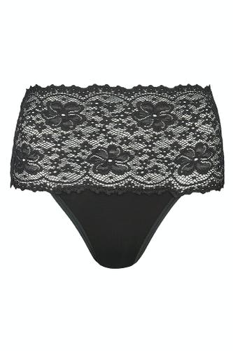 Taillenslip Millefleurs Schwarz 46