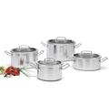 Topf-Set mit Glasdeckel BRIGADE BASIC 4-teilig