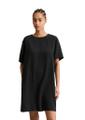 Kurzes Kleid relaxed Blau M
