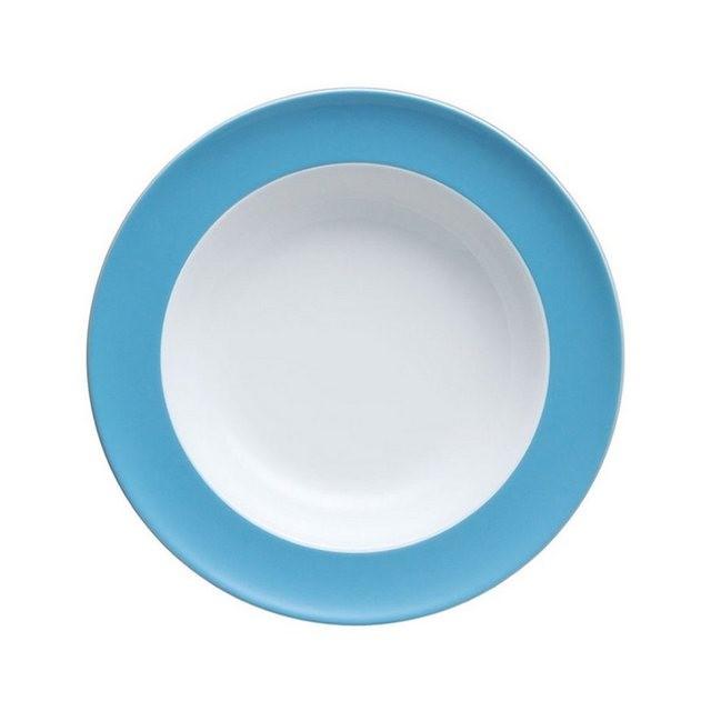 Thomas Porzellan Suppenteller »Sunny Day Waterblue Suppenteller 23 cm«, (1 Stück)