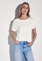 Shirt in Unifarbe 36 - Off White