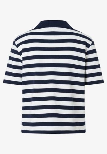 Streifen Polshirt 38 - Blau