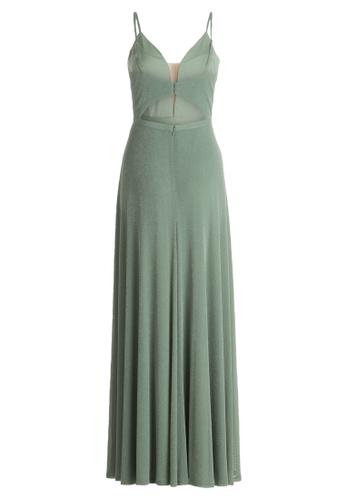 Abendkleid 36 Ausgestellt - Green/silver