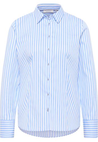 Bluse Satingewebe Langarm 48/Langarm REGULAR FIT - Hellblau