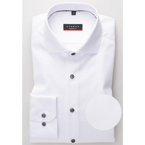 Cover Shirt Twill Langarm 42/Langarm - 65cm MODERN FIT - Weiß