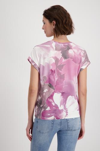T-Shirt mit Blumenmuster 38 - Blossom Gemustert