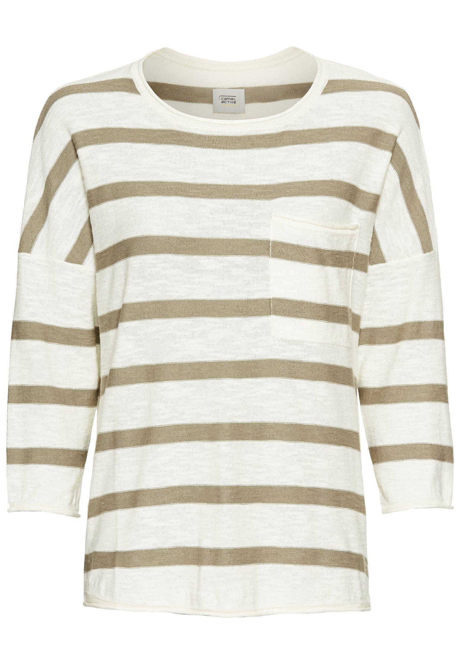 Rundhals Pullover aus Baumwolle S Regular Fit - Dark Straw Fantasy