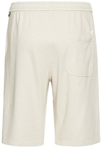 Bermuda Shorts mit elastischem Bund L Relaxed Fit - Beige