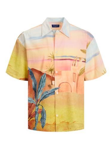 JORLANDSCAPE SHIRT SS LN XL Weit geschnitten - Peachskin
