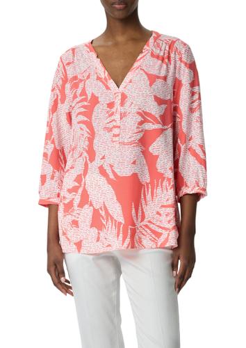 Bluse 36 - Pink|weiß