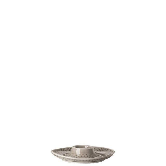 Rosenthal Eierbecher »Junto Pearl Grey Eierbecher mit Ablage«, (1-tlg)