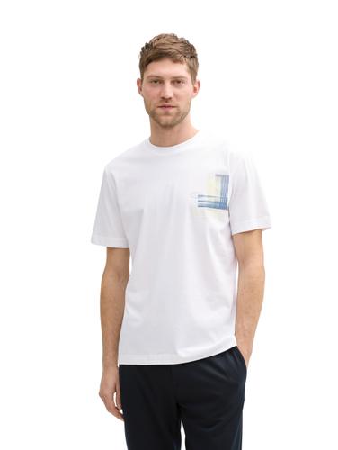 T-Shirt mit Print XXL Regular Fit - White