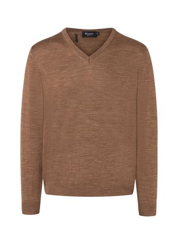 Pullover V-Ausschnitt 1/1 Arm 58 Classic Fit - Teddy