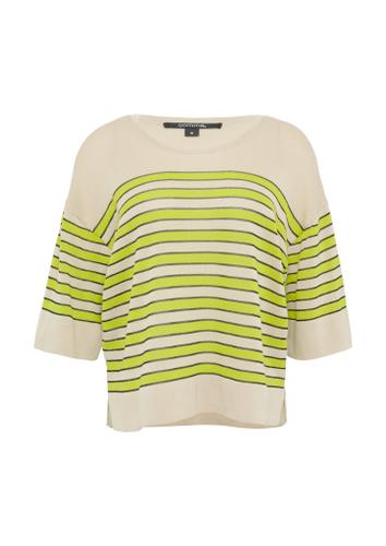 Strickpullover XS - Olive|beige