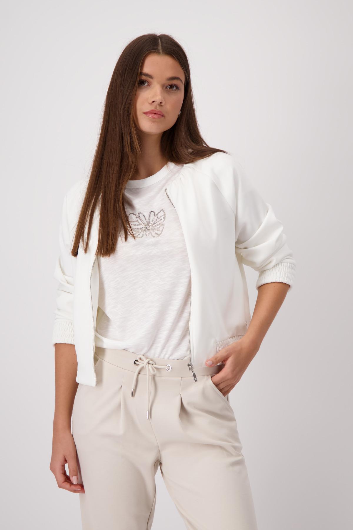 Jacke mit gesmokten Ärmelbündchen 40 - Off-white