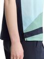 T-Shirt im Material-Mix XXXL Regular Fit - Faded Green Abstract Flower