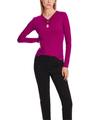 T-Shirt mit gerafftem Dekolleté 40 - Alpine Rose