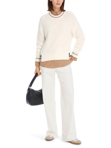 Sweater in Egg Shape Knitted in Germany 38 - Off-white