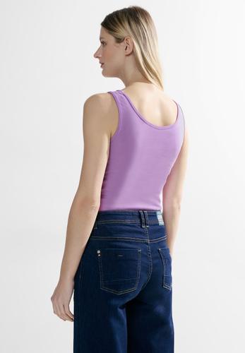 Top in Unifarbe L - Sporty Lilac