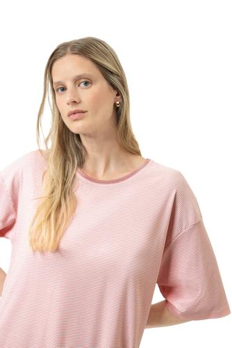 Bigshirt kurzarm 46 - Bridal Rose