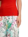 Schmal geschnittenes T-Shirt mit 3/4-Arm 40 - Flame Red