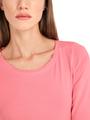T-Shirt mit halblangem Ärmel 36 - Bright Candy Pink