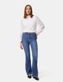 Bootcut Jeans 36 Figurbetont - Dark Blue Denim
