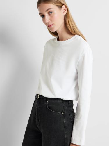 SLFESSENTIAL LS BOXY TEE NOOS L Box Fit - Bright White