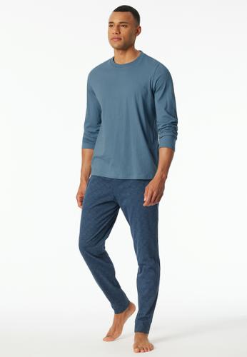 Langarmshirt Rundhals 50 - Atlantikblau