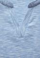 Shirt mit Rippstruktur L - Light Blue Melange
