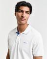 Kontrast Piqué Poloshirt XL - Eggshell