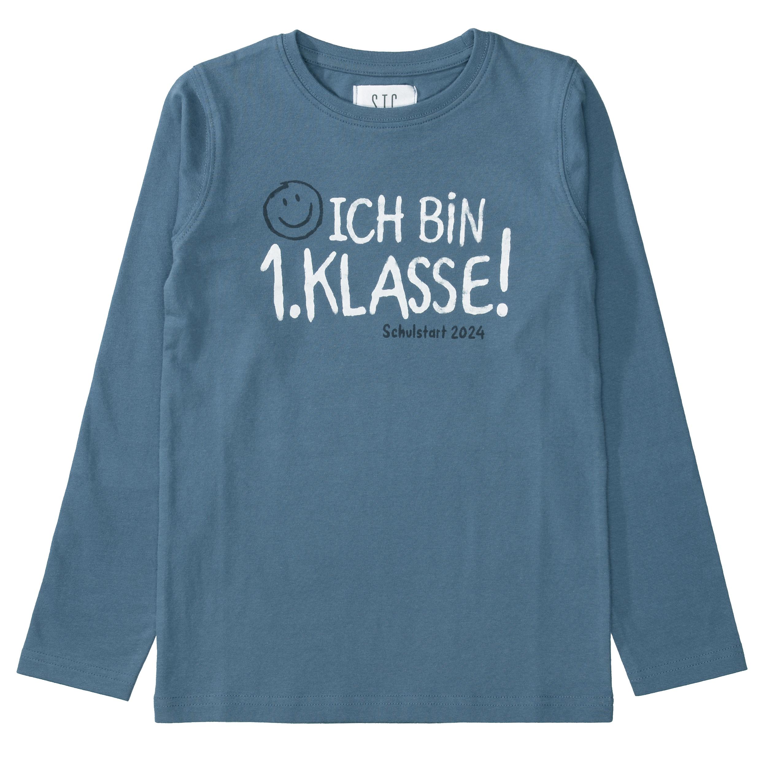 Sprücheshirt 116/122 - Kobalt