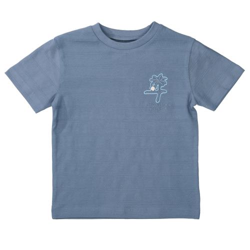 Kn.-T-Shirt 92/98 - Steel Blue