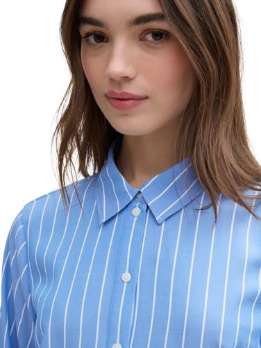 Mini-Blusenkleid mit Streifenmuster XS Regular Fit - Mid Blue White Stripe