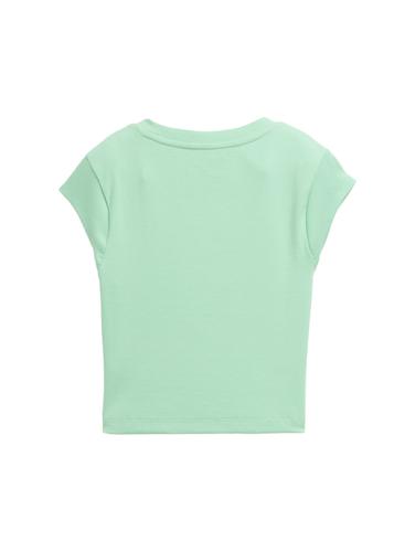 Cropped Ripp T-Shirt 140 Cropped Fit - Light Garden Green