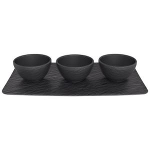 Villeroy &amp; Boch Dipschale »Manufacture Rock«, Porzellan, Manufacture Rock Dipschälchen-Set