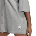 ADIDAS Damen Lounge Terry Loop Hemd S in Silber