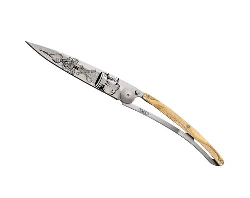 Deejo Messer 37G, Titan, Olivenholz - Chef