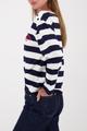 Sweatshirt mit Streifen 44 - Marine Ringel