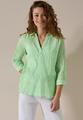 Gestreifte Seersucker Bluse S - Iced Neon Green