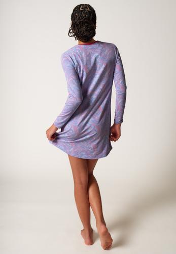 Skiny Damen Sleepshirt langarm Night In Skiny 03 36 - Iced Storm