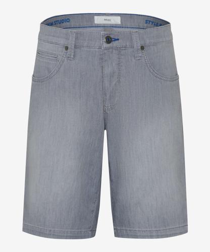 Style Bali 52 Bermudahose, Herrenhose, Einschubtaschen vorn, Aufgesetzte Gesäßtaschen, Zusätzliche Coinpocket, Verdeckter Reißverschluss, Normale Leibhöhe, Regular Fit, Gerader Schnitt - Grey Used